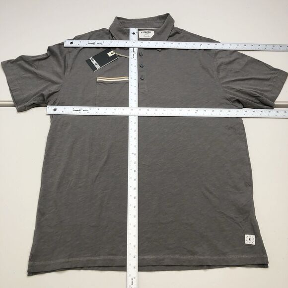 Linksoul Shirt Mens XL Charcoal Hopper Knit Polo Shirt Casual Preppy Golf LS1220 - Picture 3 of 11